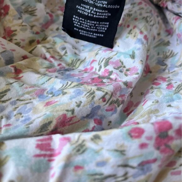 Ralph Lauren FOUR-PIECE Multicolor ("Watercolor") King Sheet Set - Picture 4 of 4